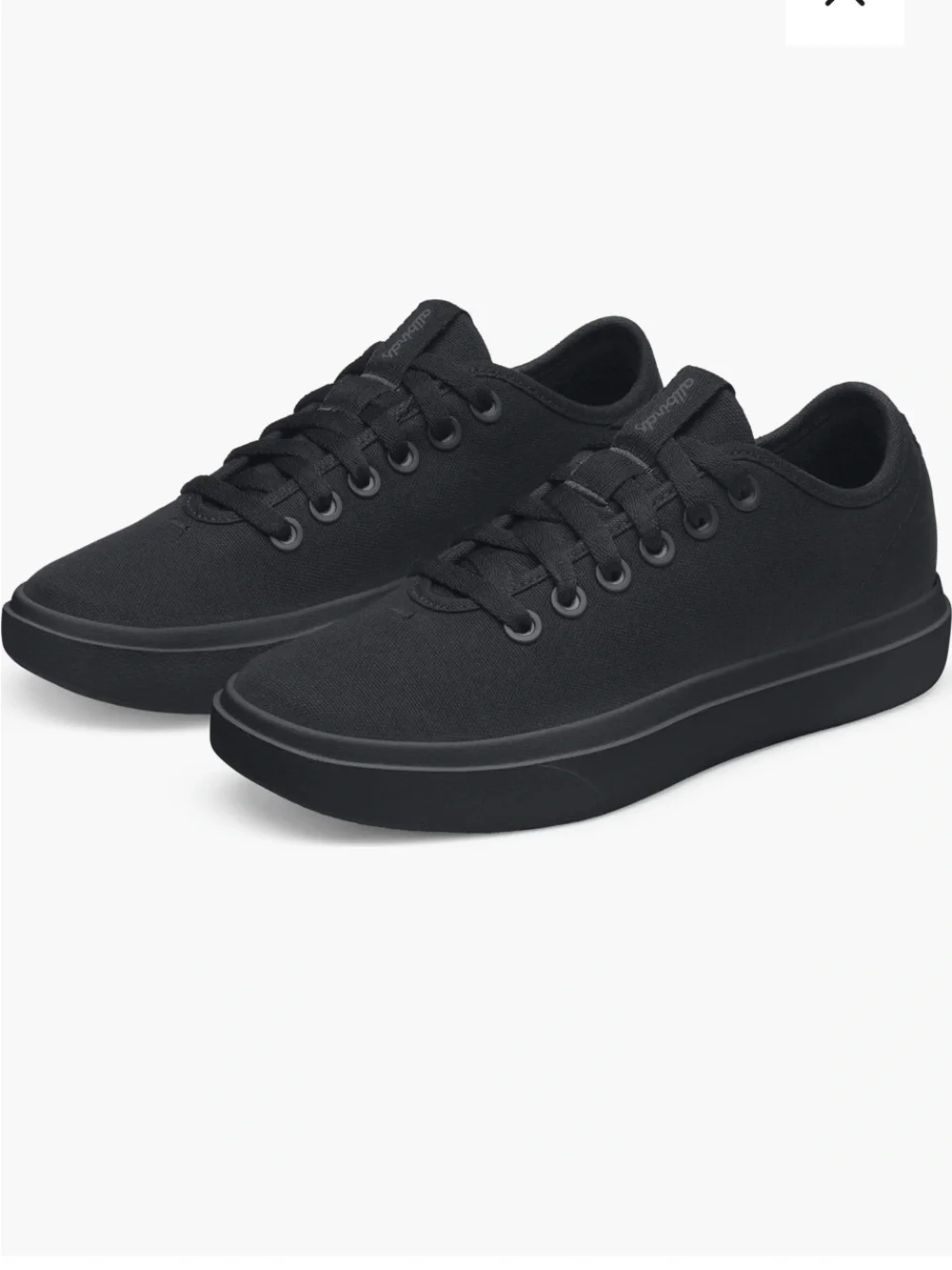 allbirds Canvas Piper 2 Women's Black Low-Top Canvas Lace-Up Sneakers